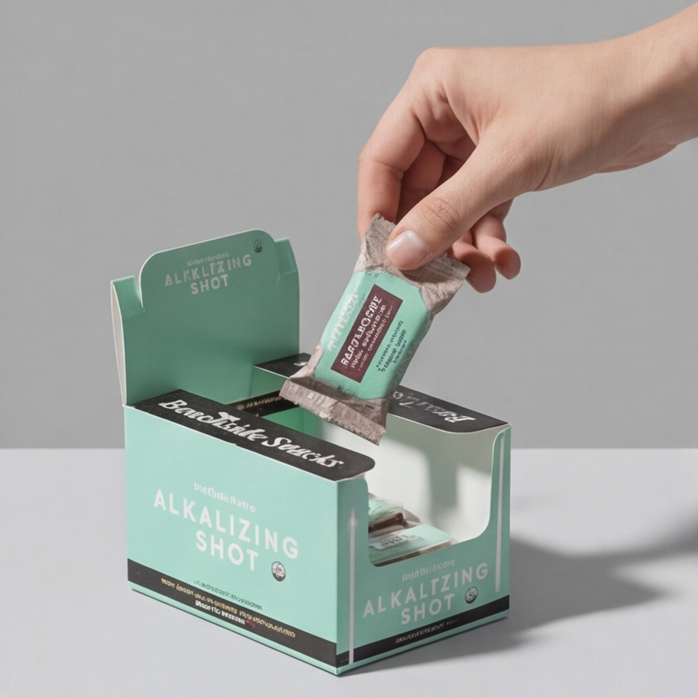 Corrugated display box for retail packaging use