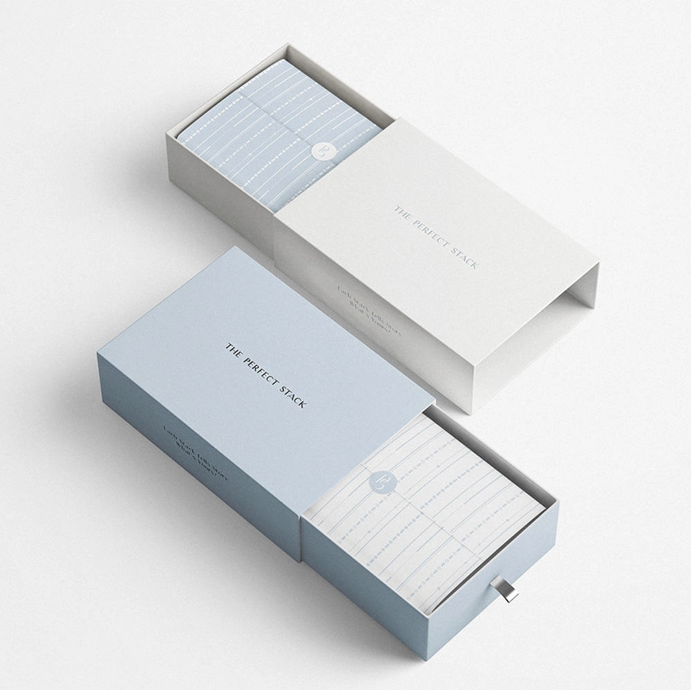 Premium sliding drawer box with logo packaging - QianXun