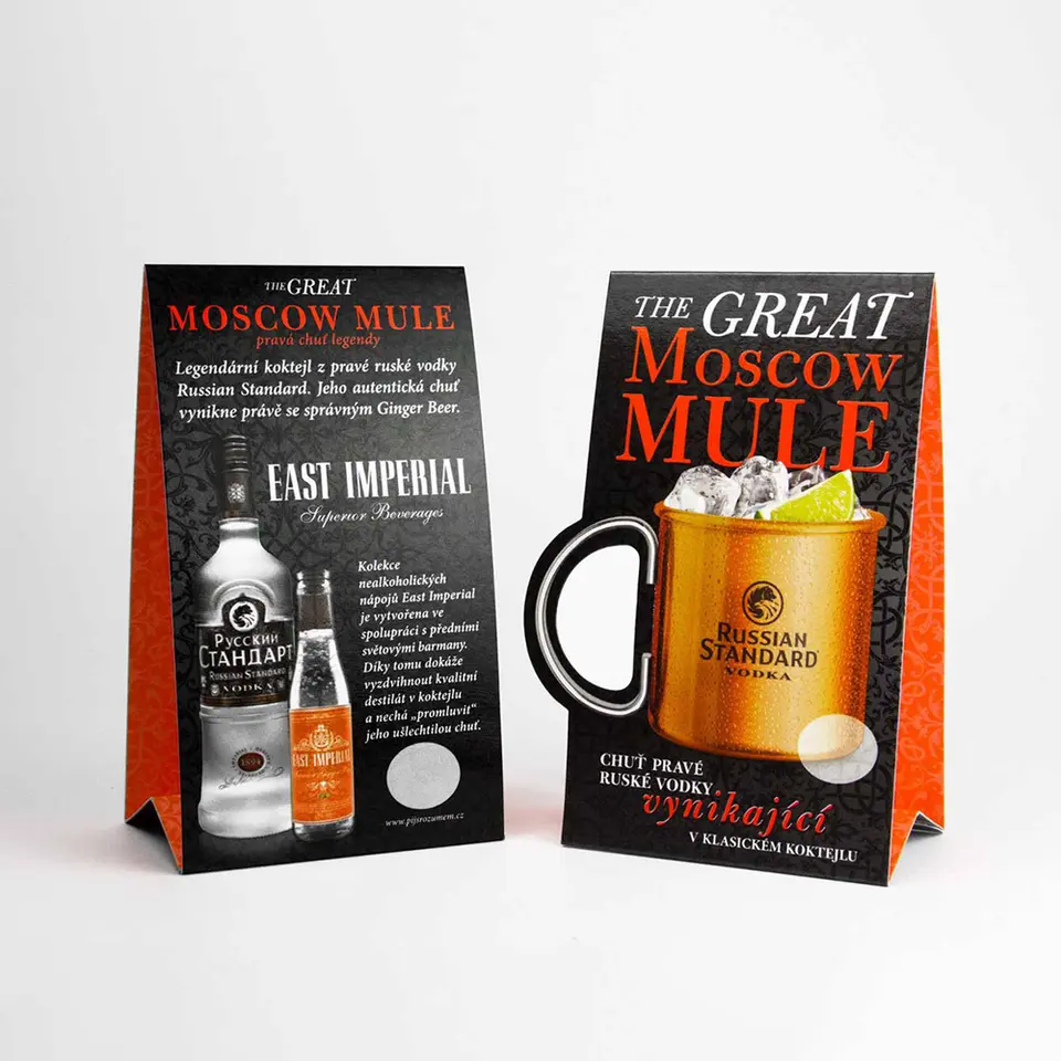 Foldable paper table cards for event promotions