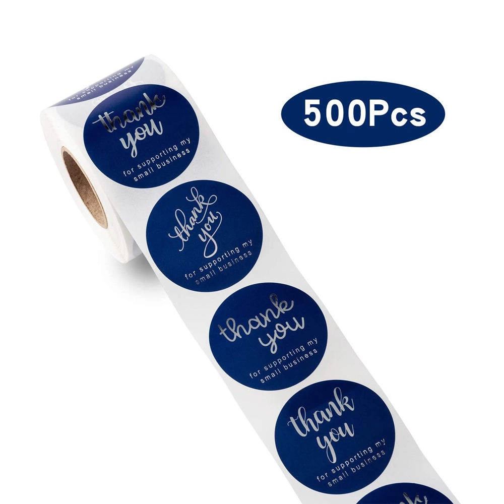 Round waterproof label stickers with custom logo - QianXun