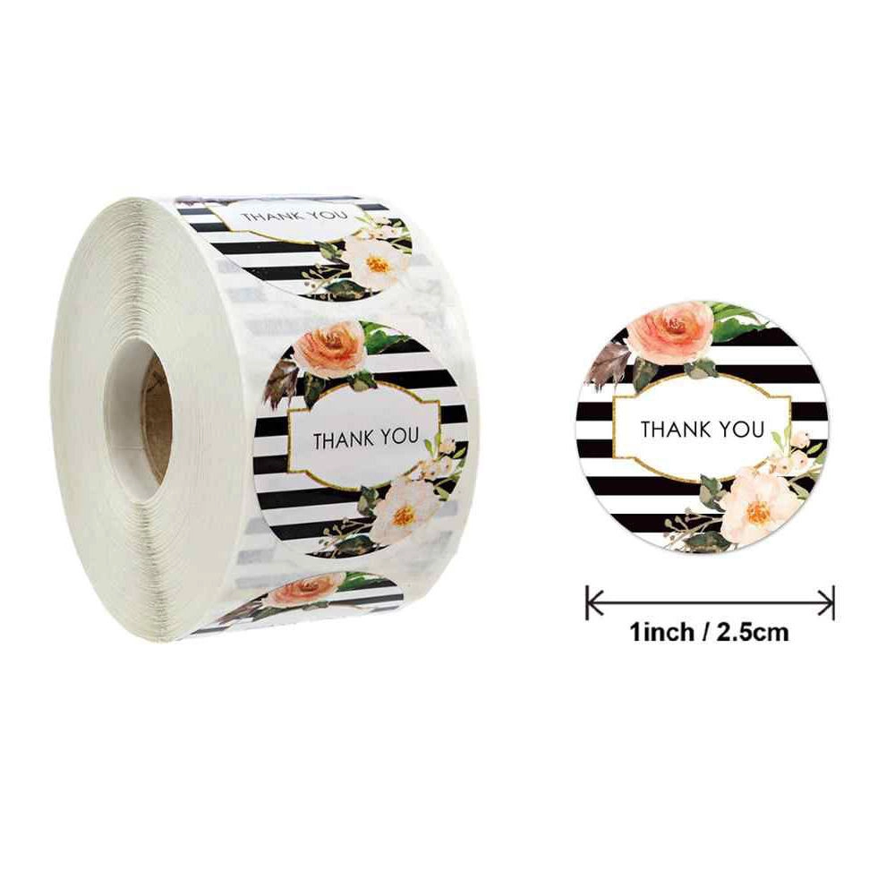 f42380a494408f4d9286b37089214e6d - QianXun Custom waterproof thank you label sticker with logo - QianXun