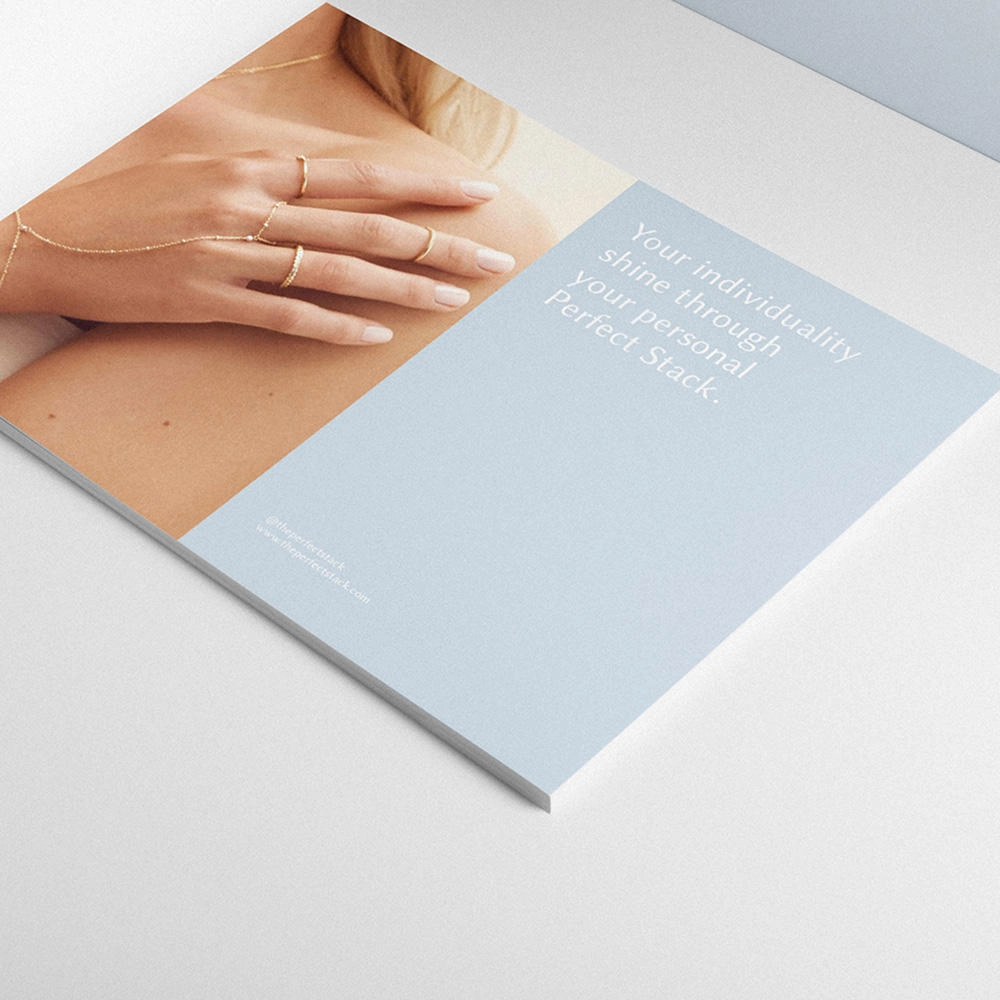 Minimalist blue drawer storage box packaging - QianXun