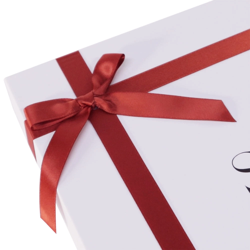 Custom printed rigid packaging with bow - QianXun