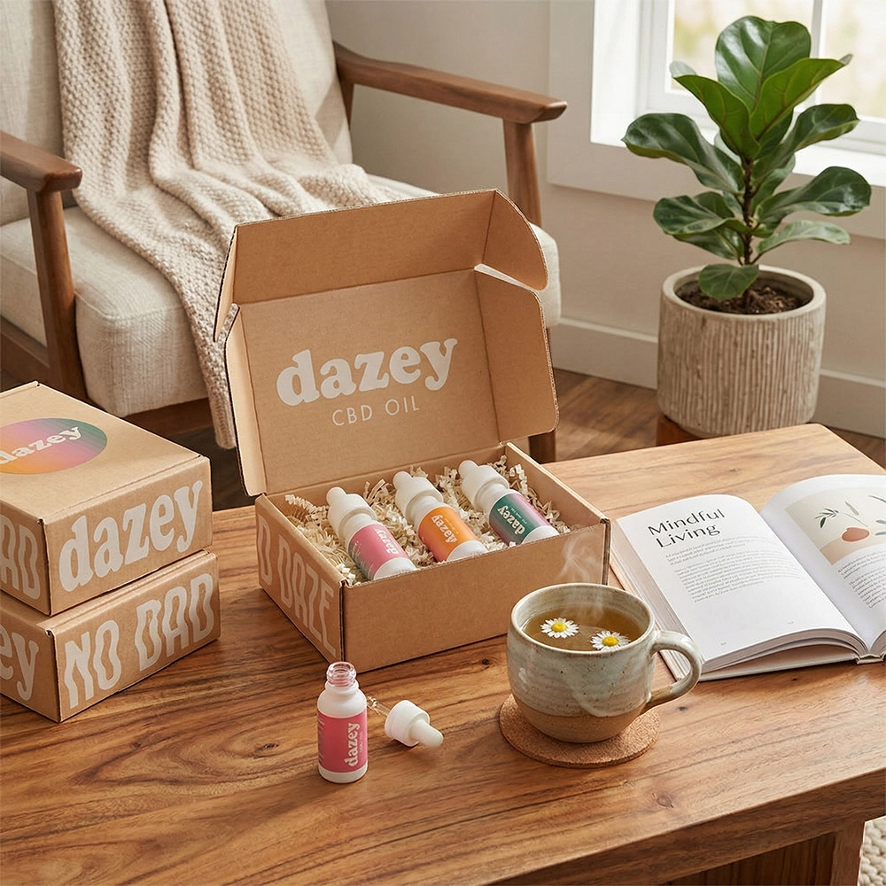 Custom eco-kraft mailer box for product shipping - QianXun