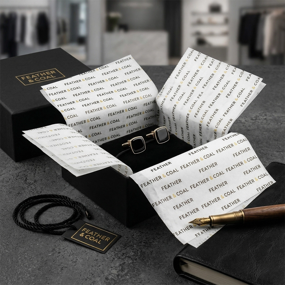 Premium white tissue silk paper for branding - QianXun