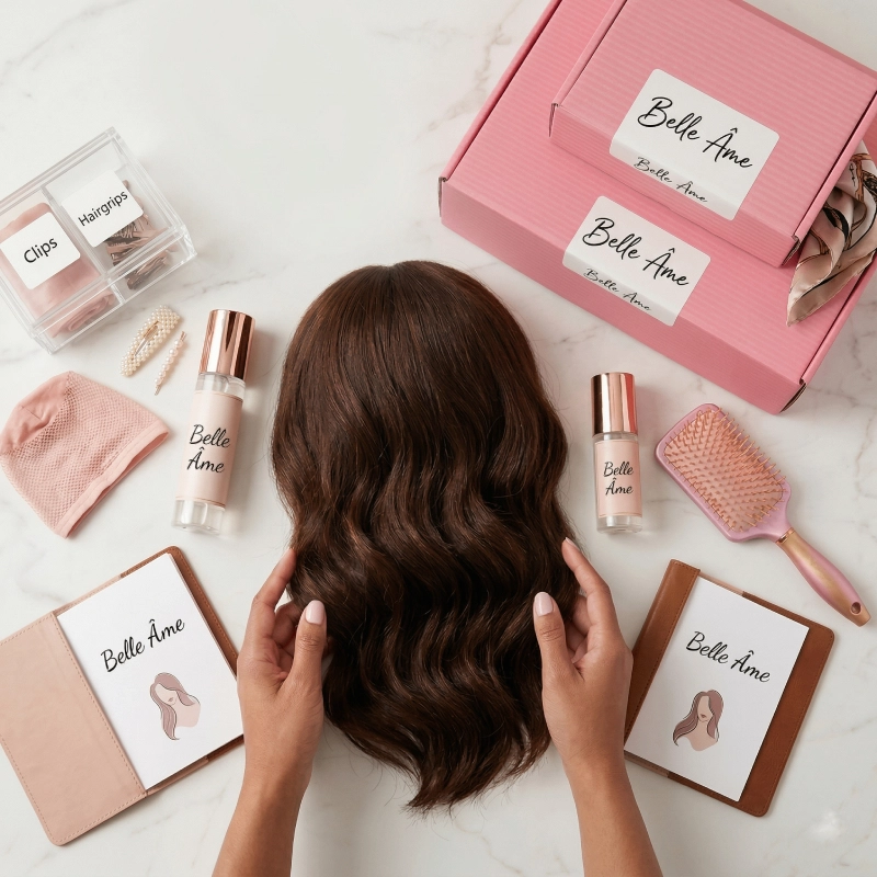 Custom hair extension packaging mailer box - QianXun