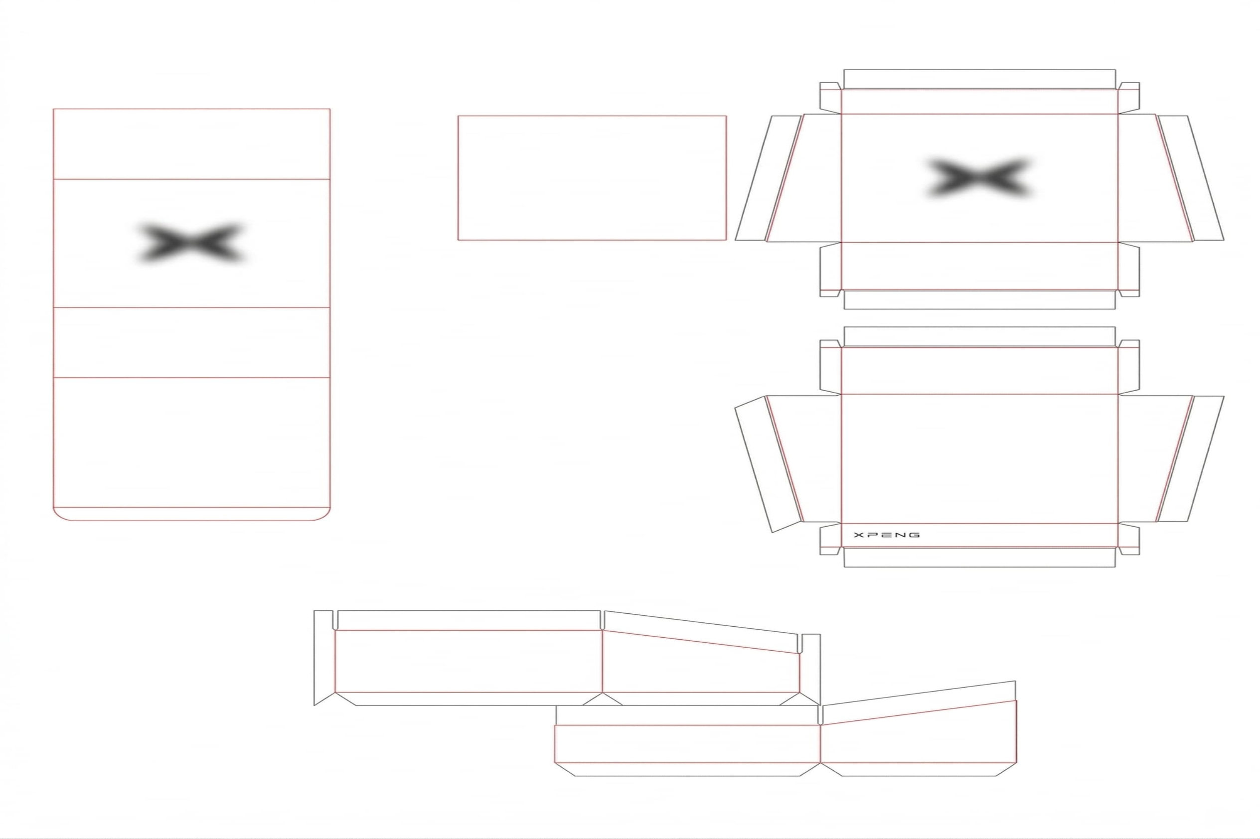 Paper box packaging structure diagram Paper box packaging structure diagram