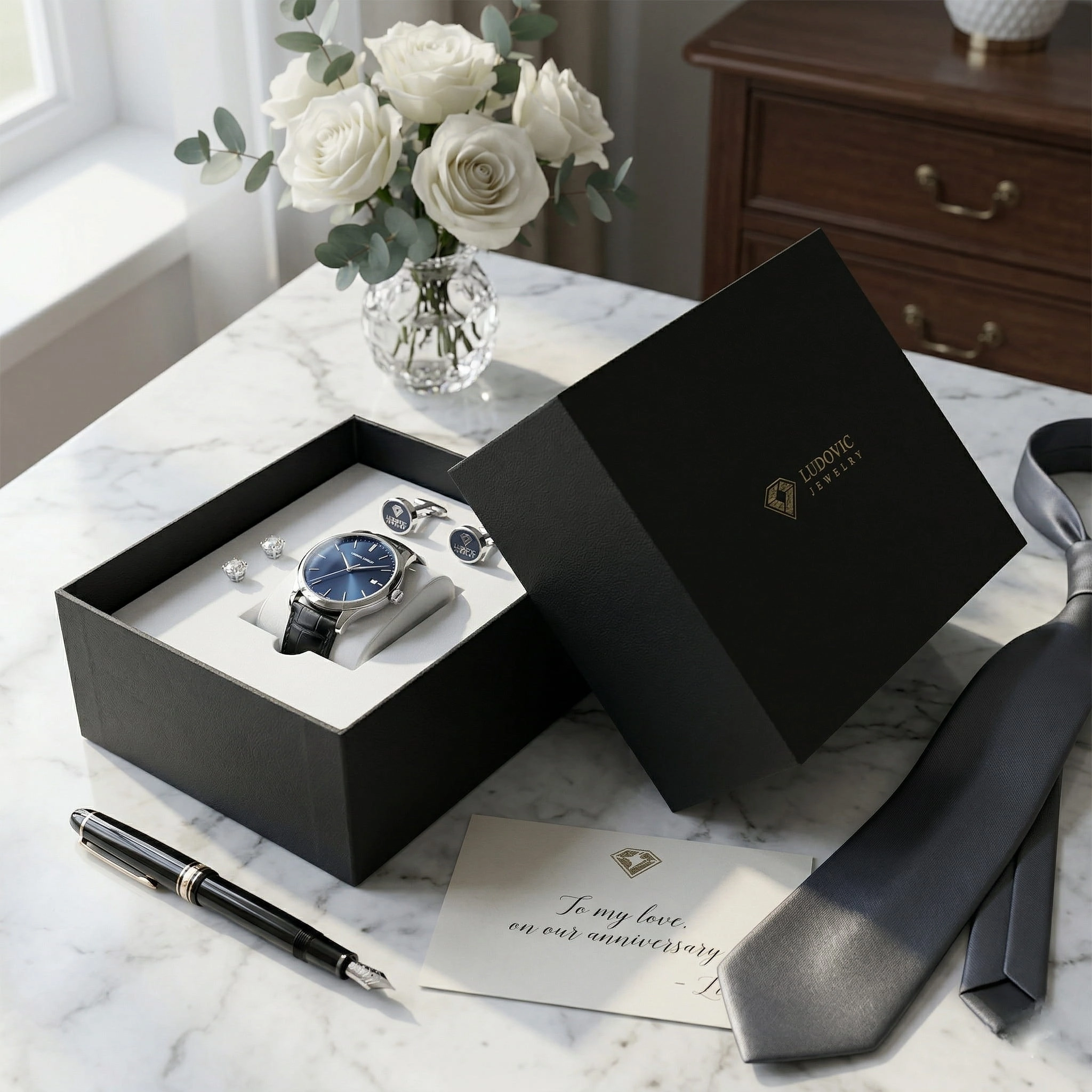 Stylish rigid gift box for retail and branding use - QianXun