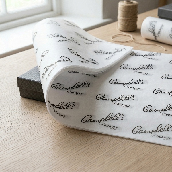 Custom logo tissue paper for garment packaging