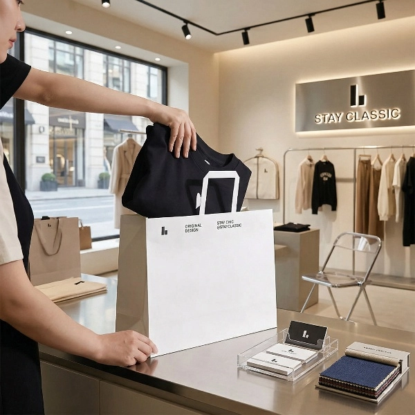 Durable foldable paper bag with custom logo - QianXun