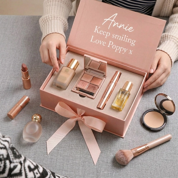 Elegant rigid box with ribbon for beauty products - QianXun