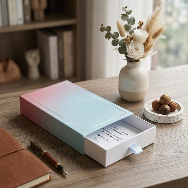 High-end packaging drawer box for gift products - QianXun