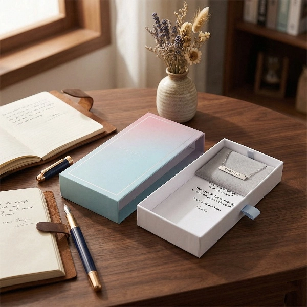 Rigid sliding gift box for luxury brand packaging - QianXun