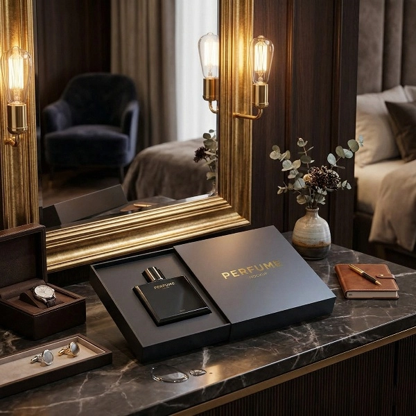 Minimalist rigid drawer box for cosmetic products - QianXun