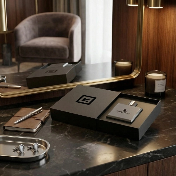 Custom matte drawer box for perfume presentation - QianXun