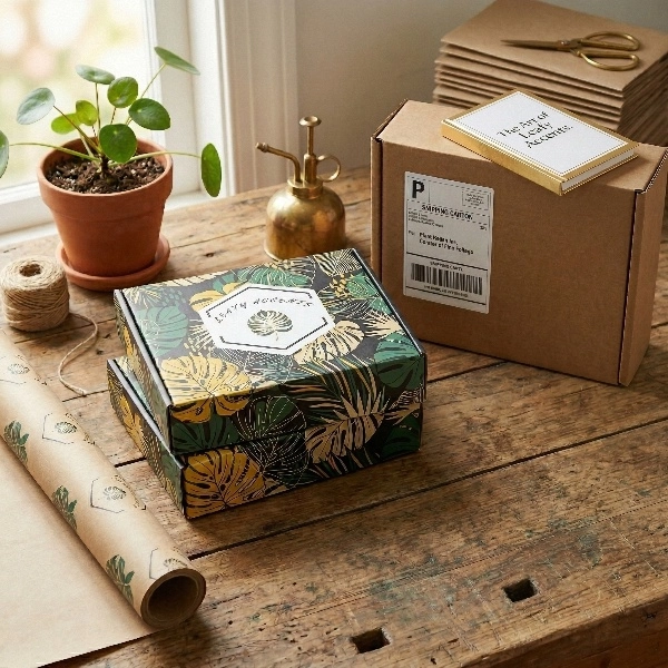 Custom logo apparel packaging shipping box - QianXun