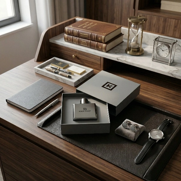 Black sliding gift box for luxury brand packaging - QianXun