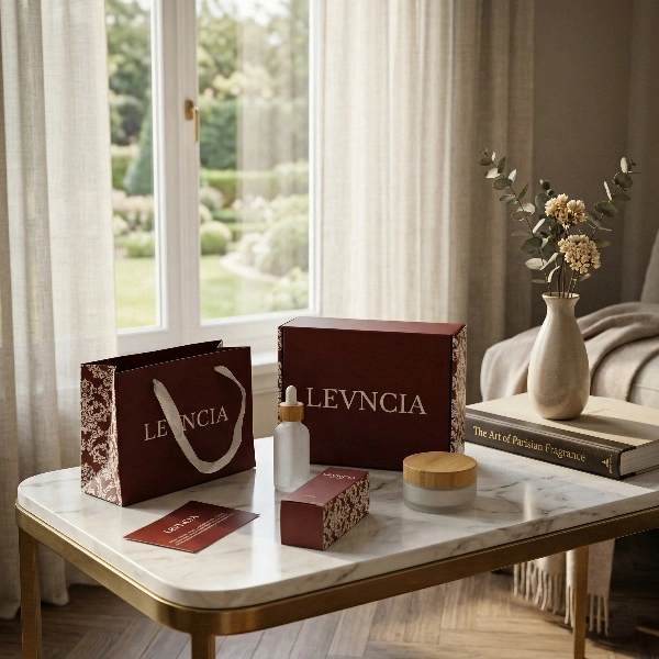 Cosmetic gift box with secure and sturdy structure - QianXun