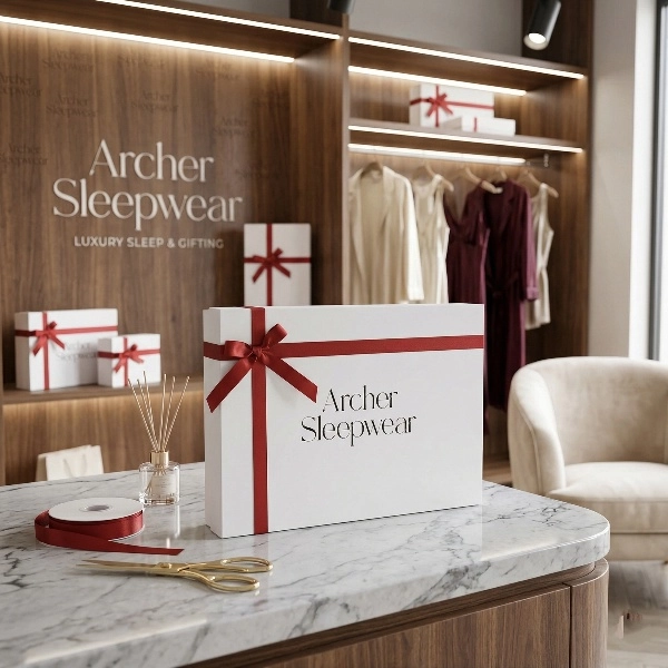 Luxury custom rigid box with ribbon bow - QianXun