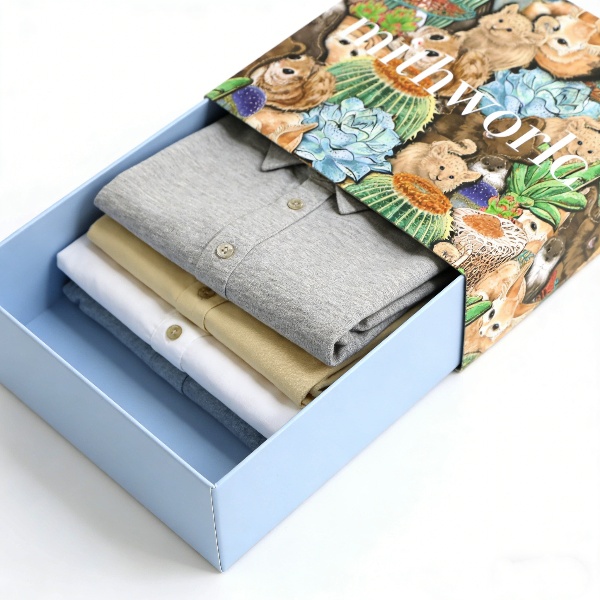 Premium Lid and Base Box for folded garments