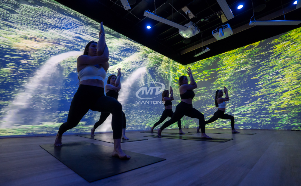 immersive projection for Yoga immersive projection for Yoga