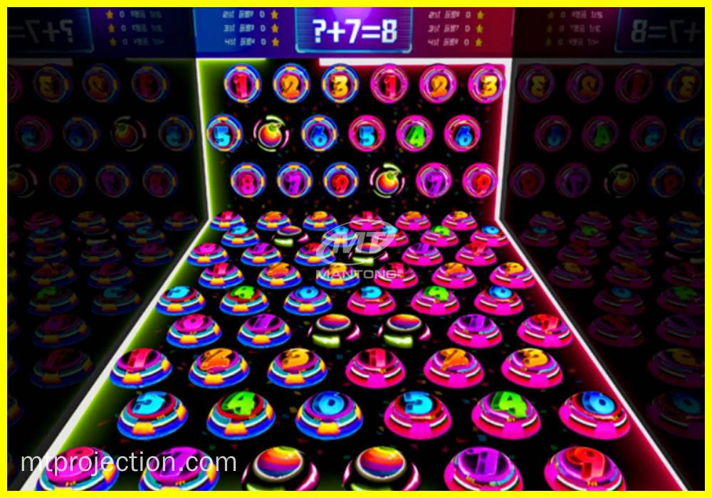 Interactive projection games rotating bouncing sphere_01