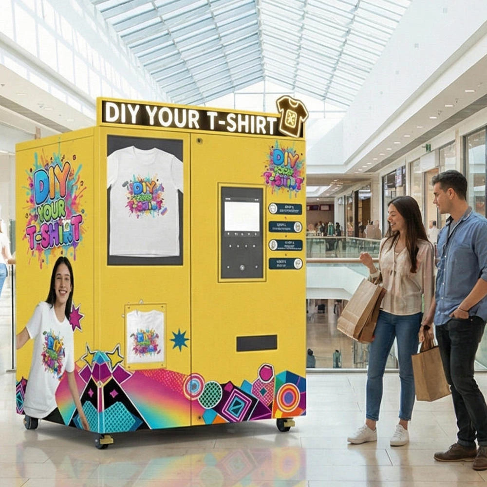 DIY clothing printing vending machine in shopping mall - KeMore