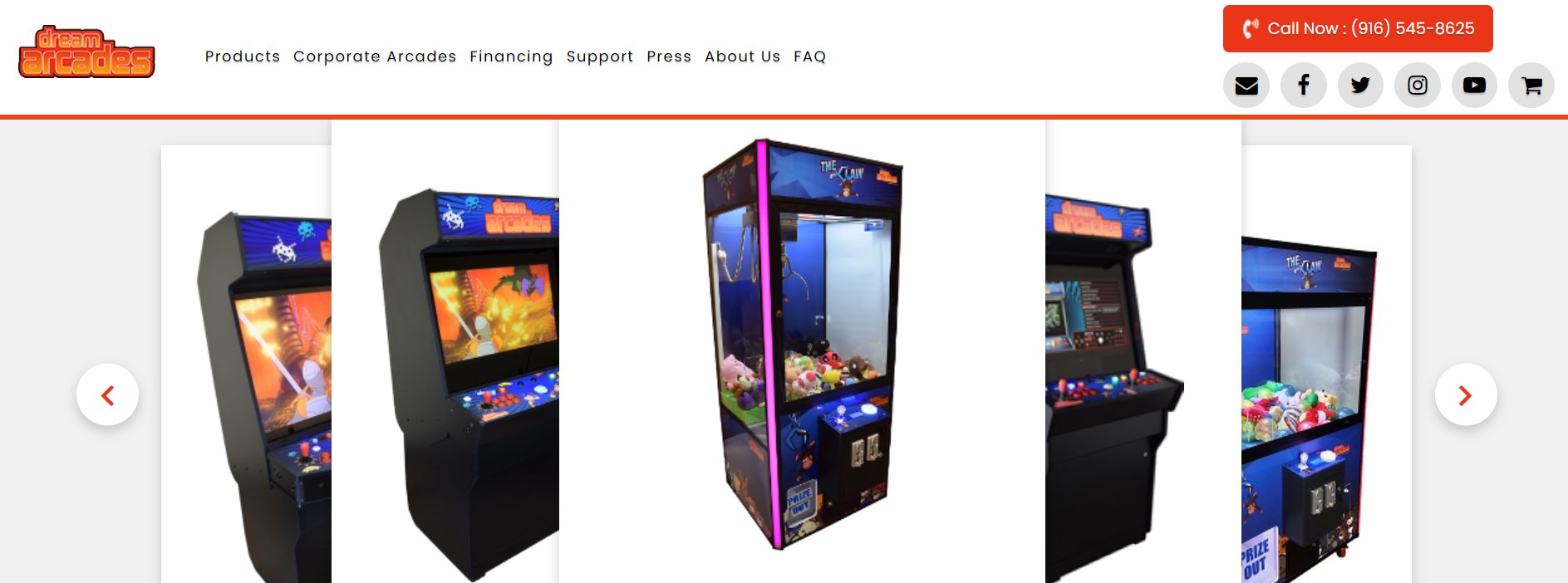 DREAM ARCADES claw machine manufacturer brands