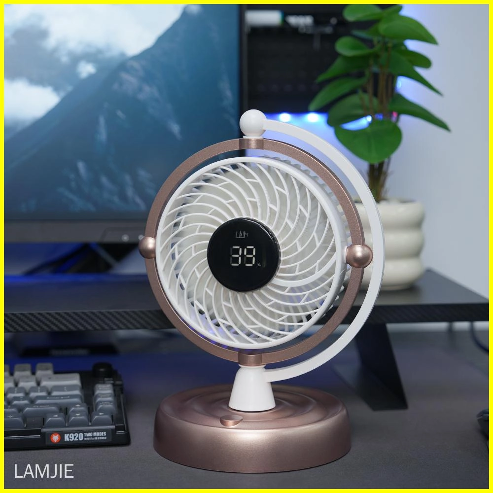Earth Front LC-1 Mini USB Blue Desk Fan - LAMJIE