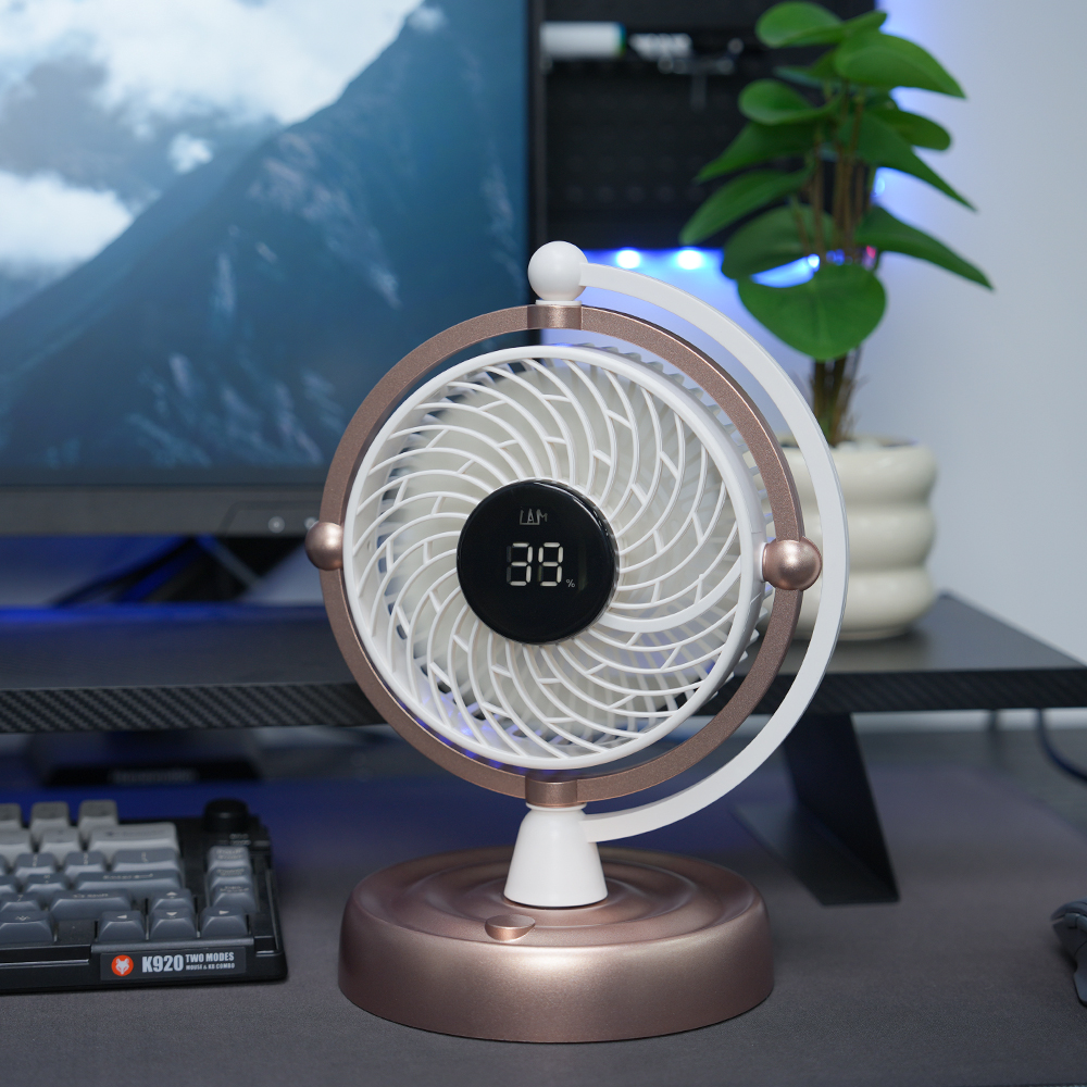 Earth Front LC-1 Mini USB Blue Desk Fan