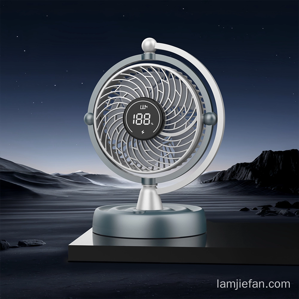 Earth-Front-LC-1-Mini-USB-Blue-Desk-Fan - LAMJIE Earth Front LC-1 Mini USB Blue Desk Fan - LAMJIE