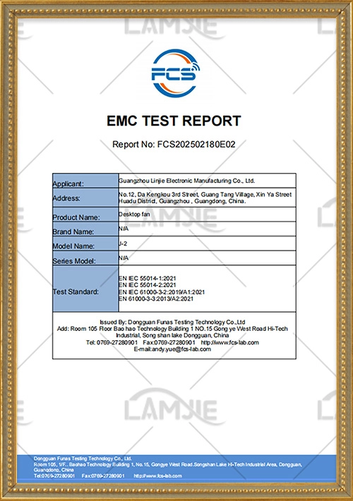 EMC-Test-Report - LAMJIE EMC Test Report - LAMJIE