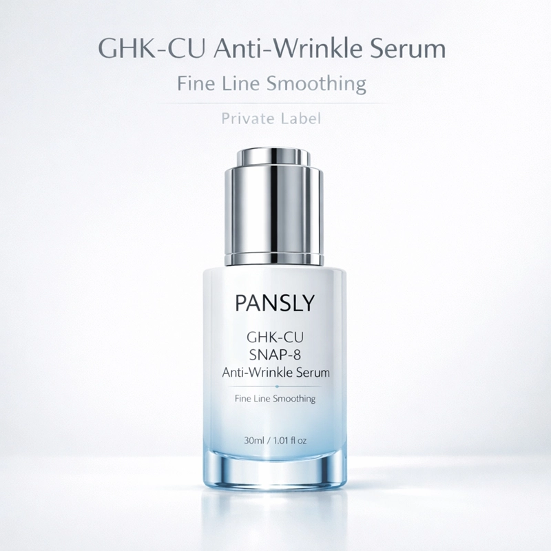 Pansly GHK-CU SNAP-8 Anti-Wrinkle Anti-Aging Serum OEM private label skincare product by Beyond Basix