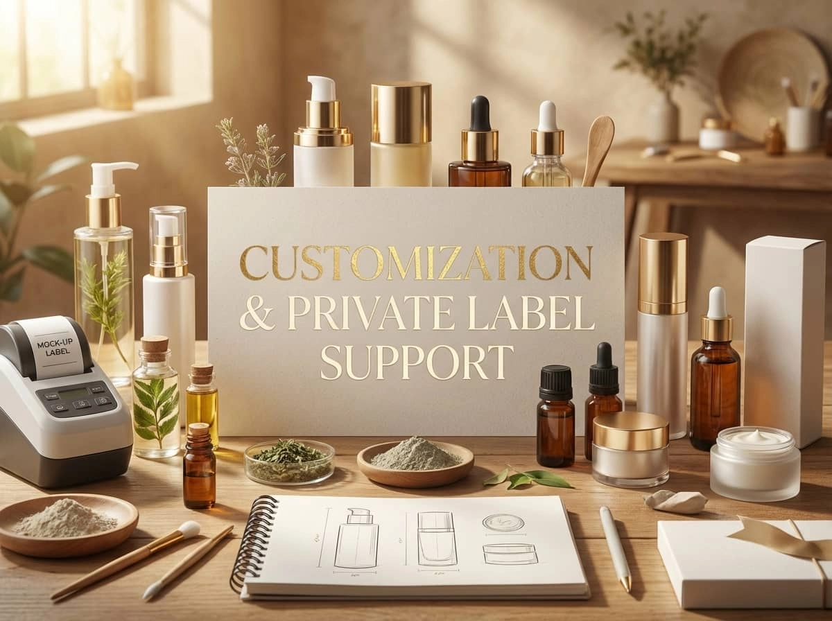 Private label cosmetics customization and packaging support - Beyond Basix