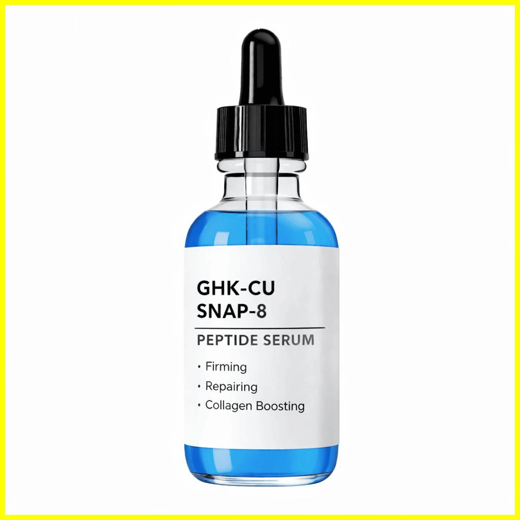OEM ODM Private Label SNAP-8 GHK-CU Copper Peptide Hyaluronic Acid Anti-Wrinkle Serum Hydrating Firming Face Essence (3) - Beyond Basix