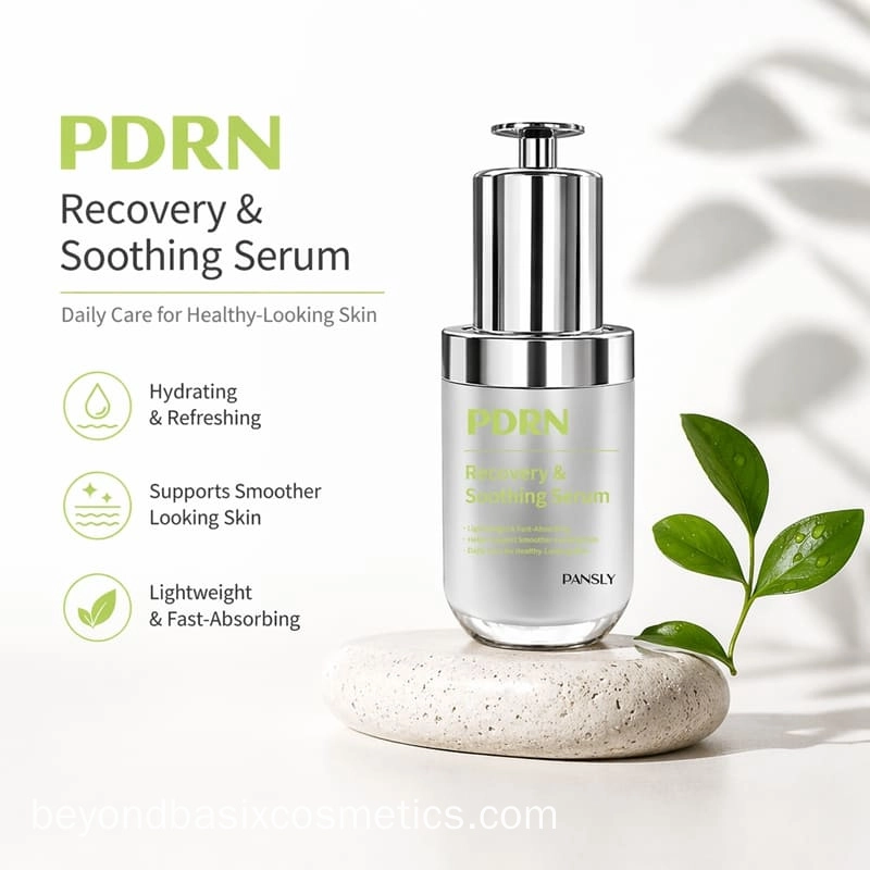 Private Label PDRN Redness Relief Serum with Centella Asiatica Soothing Repair Facial Serum for Sensitive Skin OEM ODM (2) - Beyond Basix
