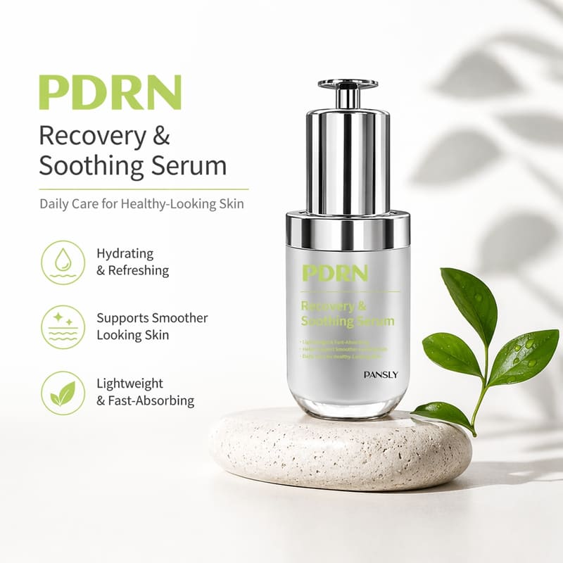 Private Label PDRN Redness Relief Serum with Centella Asiatica Soothing Repair Facial Serum for Sensitive Skin OEM ODM (2)