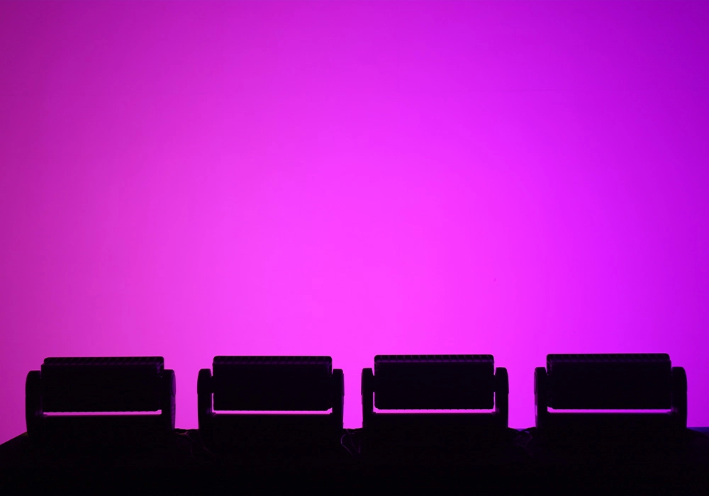 44x10W RGBW 4in1 IP65 Moving Head Wash Light magenta wall wash effect - Colorful Light