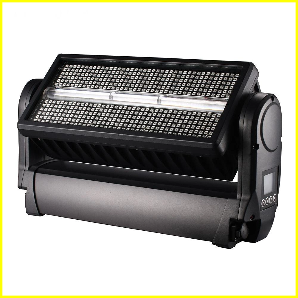 1000W Waterproof Moving Head Strobe Light front view with LED tube and RGB panel - Colorful Light