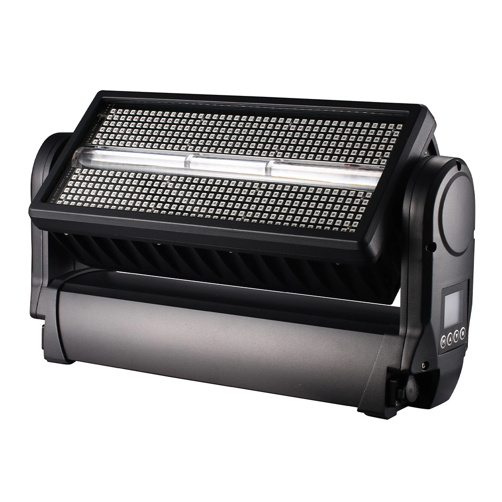 1000W Waterproof Moving Head Strobe Light front view with LED tube and RGB panel - Colorful Light