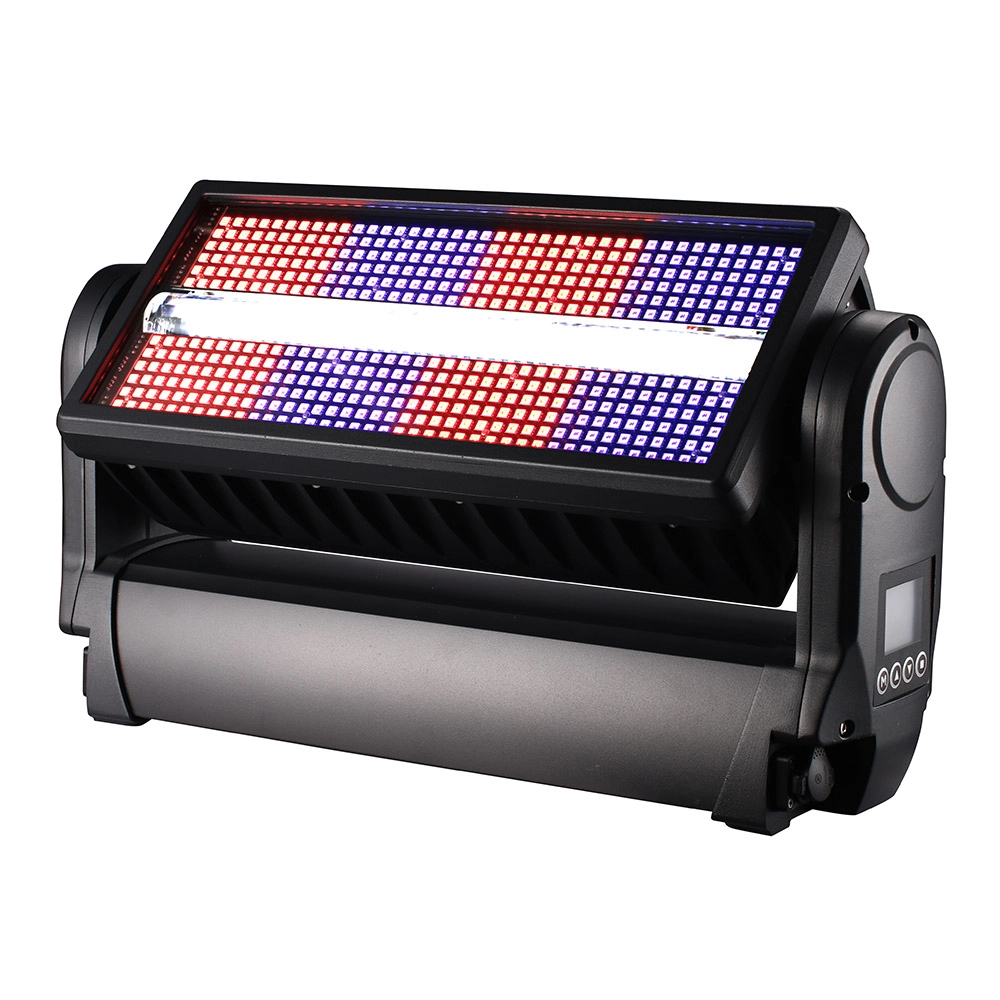 1000W Waterproof Moving Head Strobe Light RGB panel and white strobe tube effect - Colorful Light