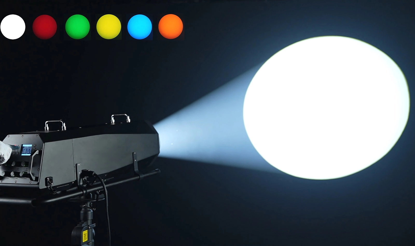 1200W IP54 LED Follow Spot Light white spotlight projection with color wheel options - Colorful Light