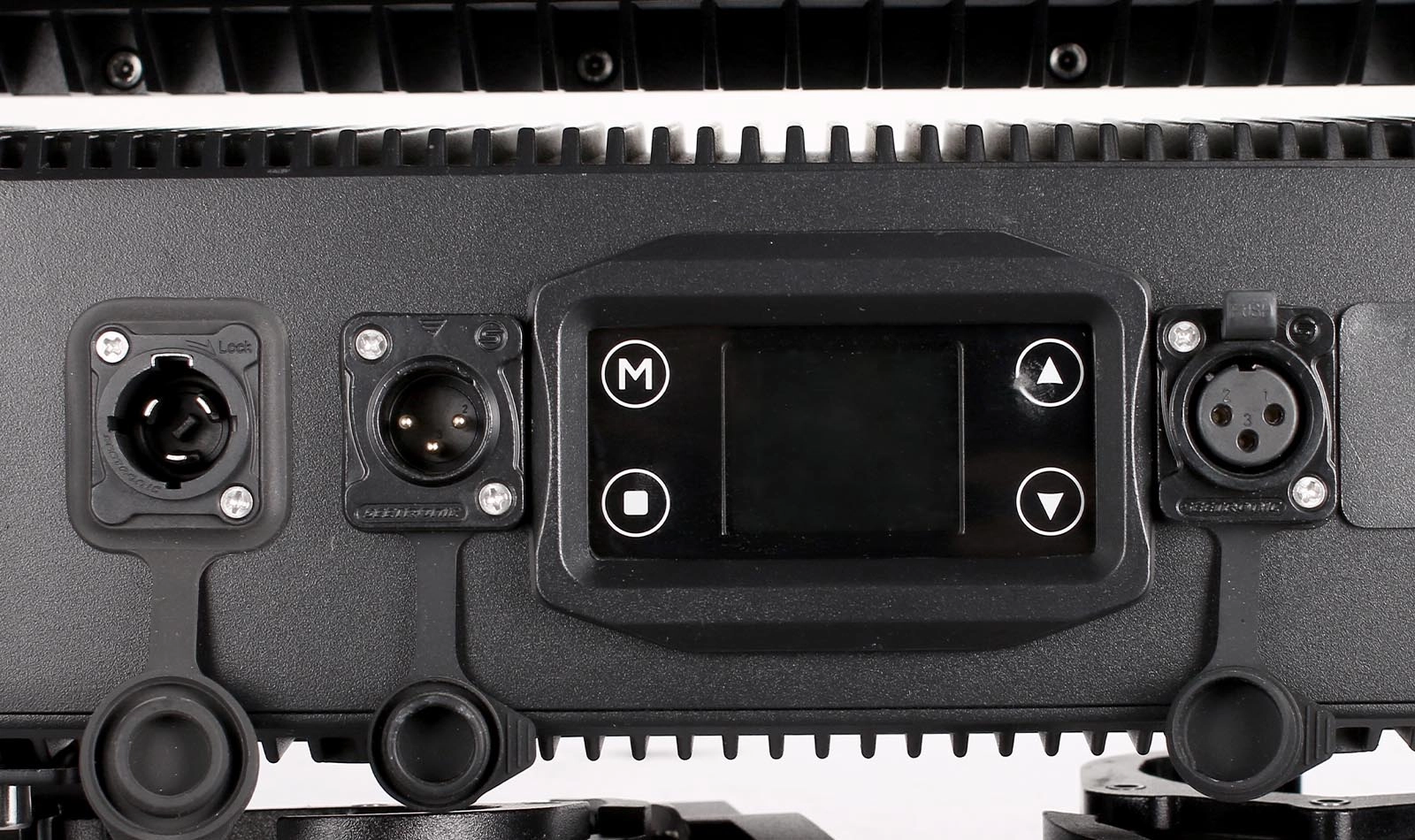 1500W Waterproof Moving Head Strobe Light LCD control panel and IP65 signal ports detail - Colorful Light