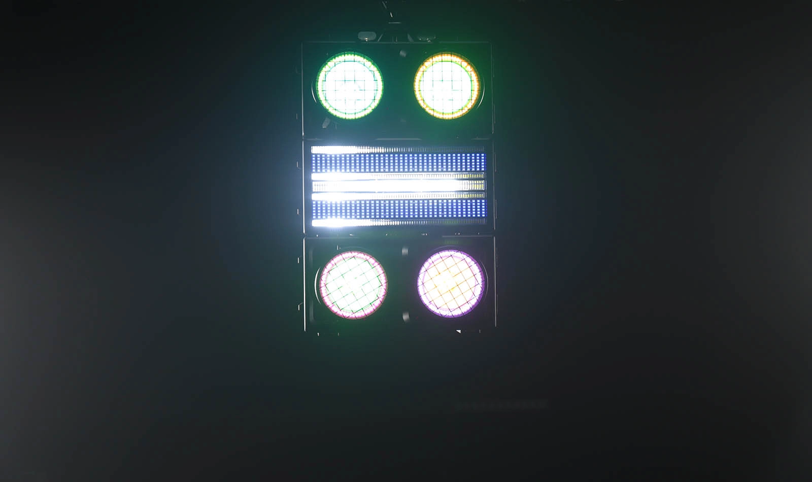 2 Eye Blinder RGBALC 6in1 IP65 combined with strobe light for stage lighting effects - Colorful Light