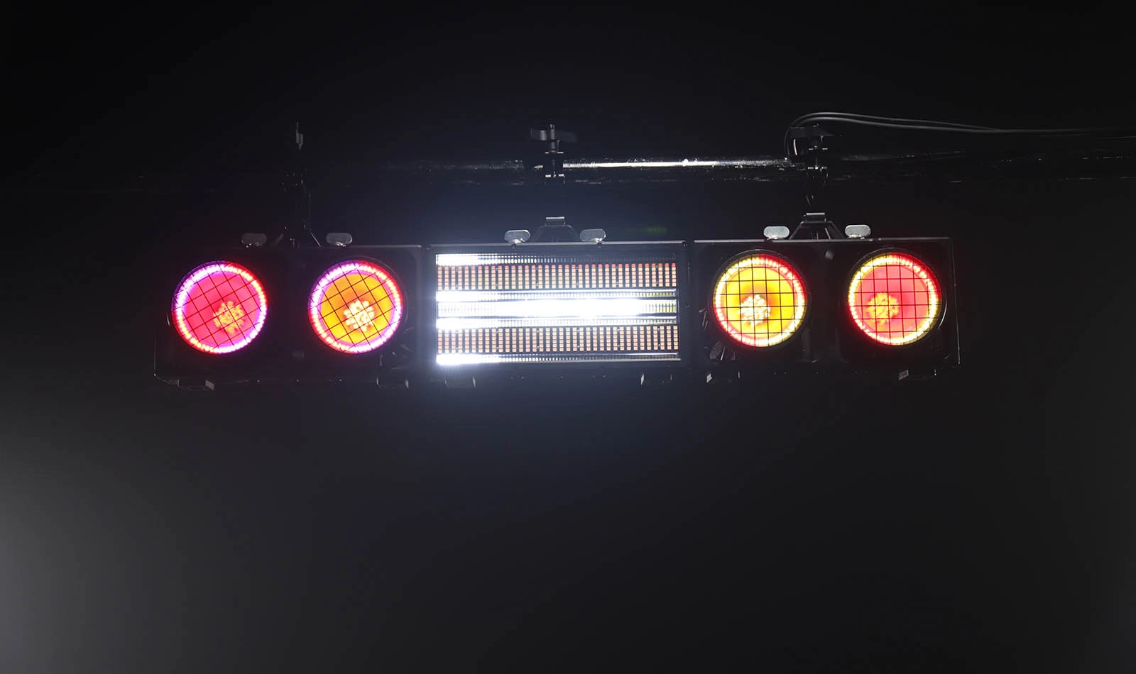 2 Eye Blinder RGBALC 6in1 IP65 modular stage blinder setup with warm color output - Colorful Light