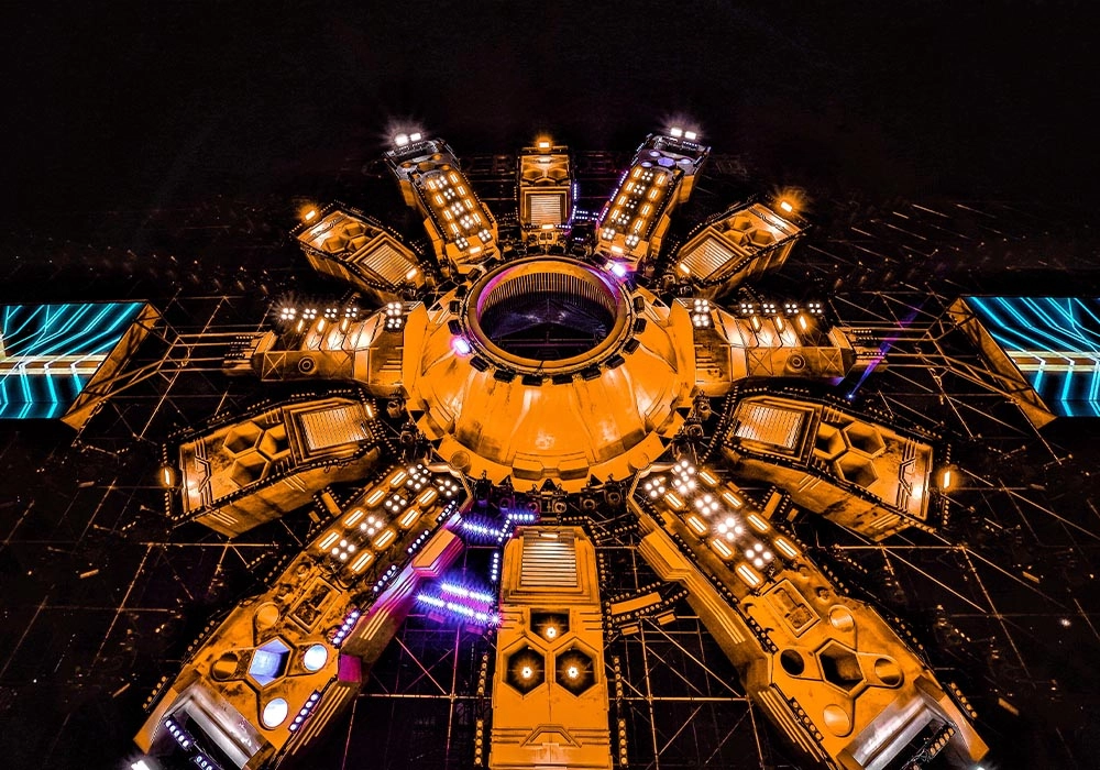 1000W Waterproof Moving Head Strobe Light used at 2019 OPPO Reno Music Festival outdoor stage - Colorful Light