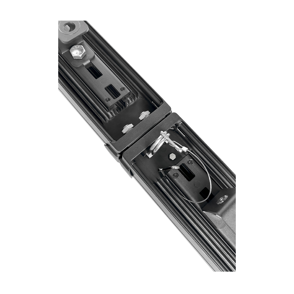20x15W RGBW 4in1 IP65 Pixel Wall Wash Bar mounting bracket and safety cable detail