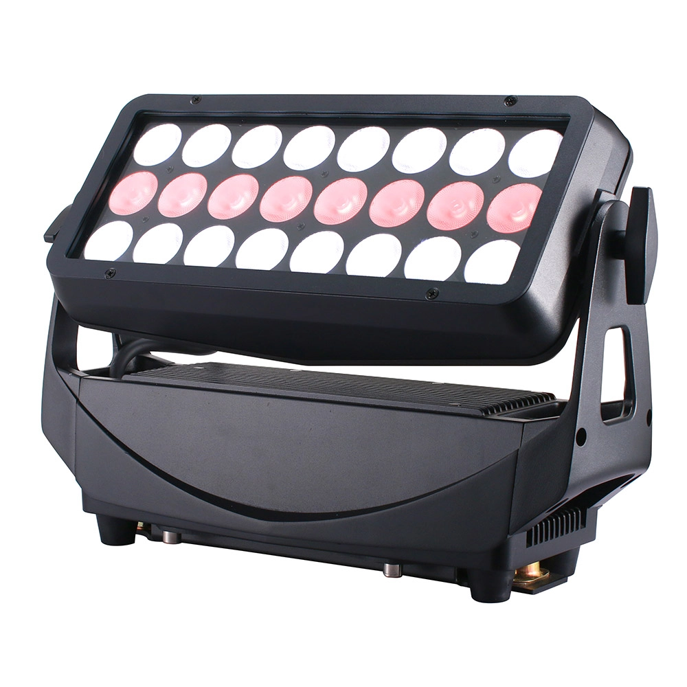 24x20W RGBW 4in1 IP65 Wall Wash 6 Segments with white and soft red output - Colorful Light