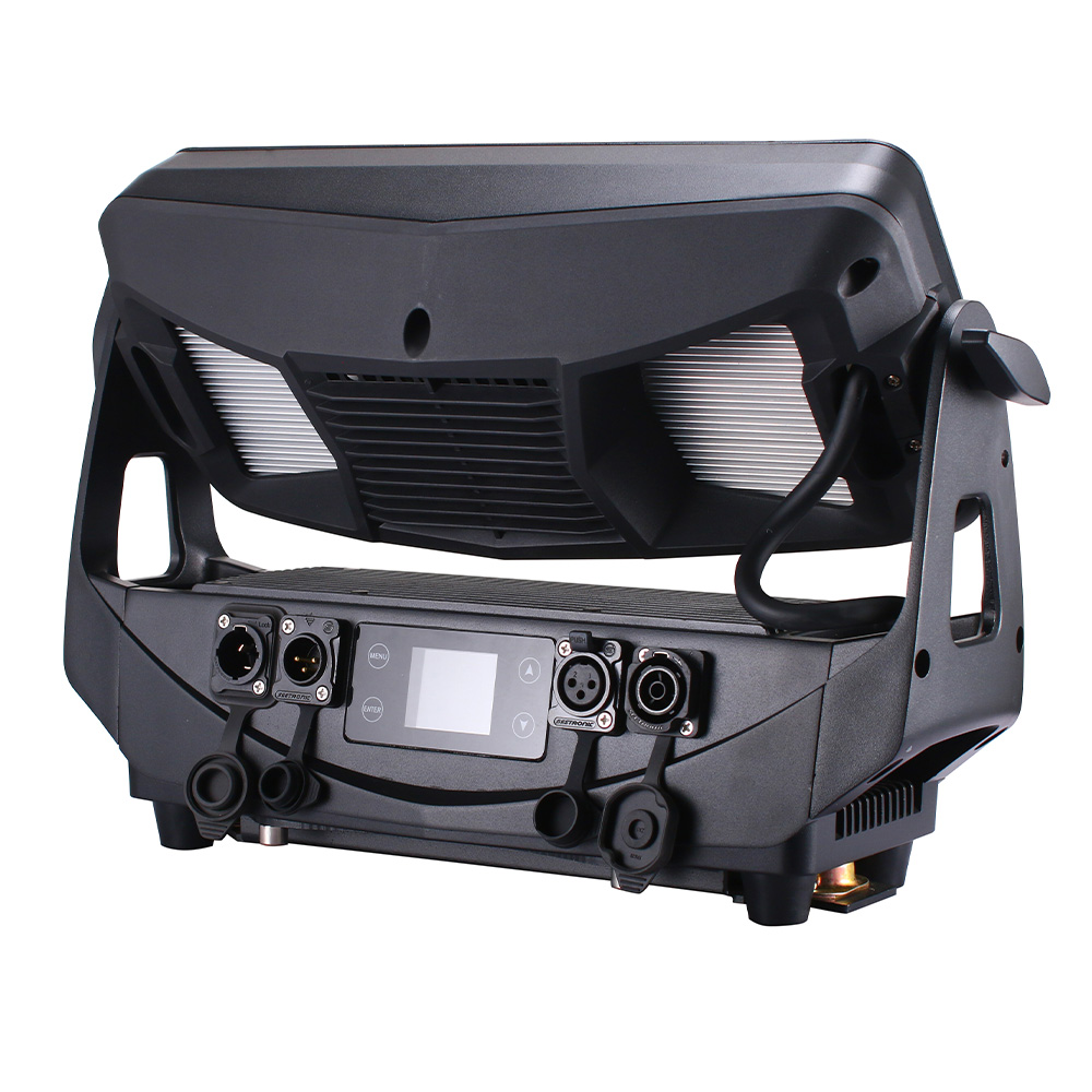 24x20W RGBW 4in1 IP65 Wall Wash 6 Segments rear view with control panel and connectors