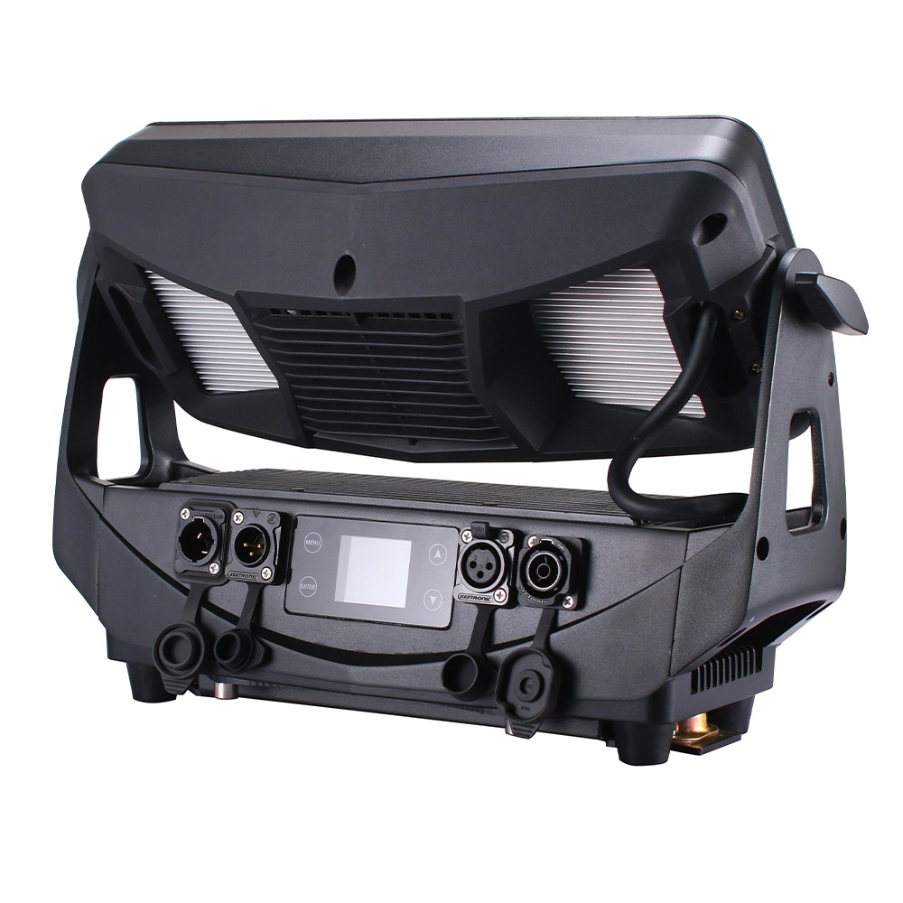 24x20W RGBW 4in1 IP65 Wall Wash 6 Segments rear view with control panel and connectors - Colorful Light